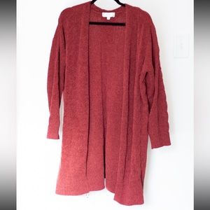 Pink Rose red cardigan